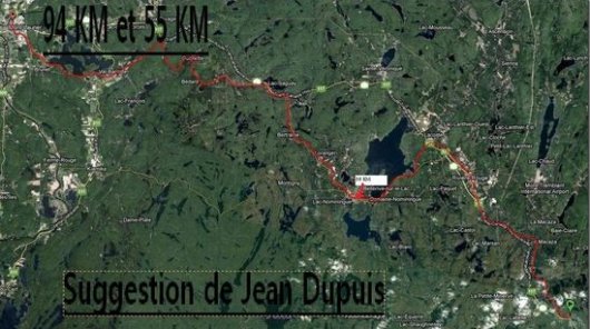 7 août 2012, labelle, lac nomining, mont-laurier. 55 et 94 km. dîner au 39 ième km. du 94 km